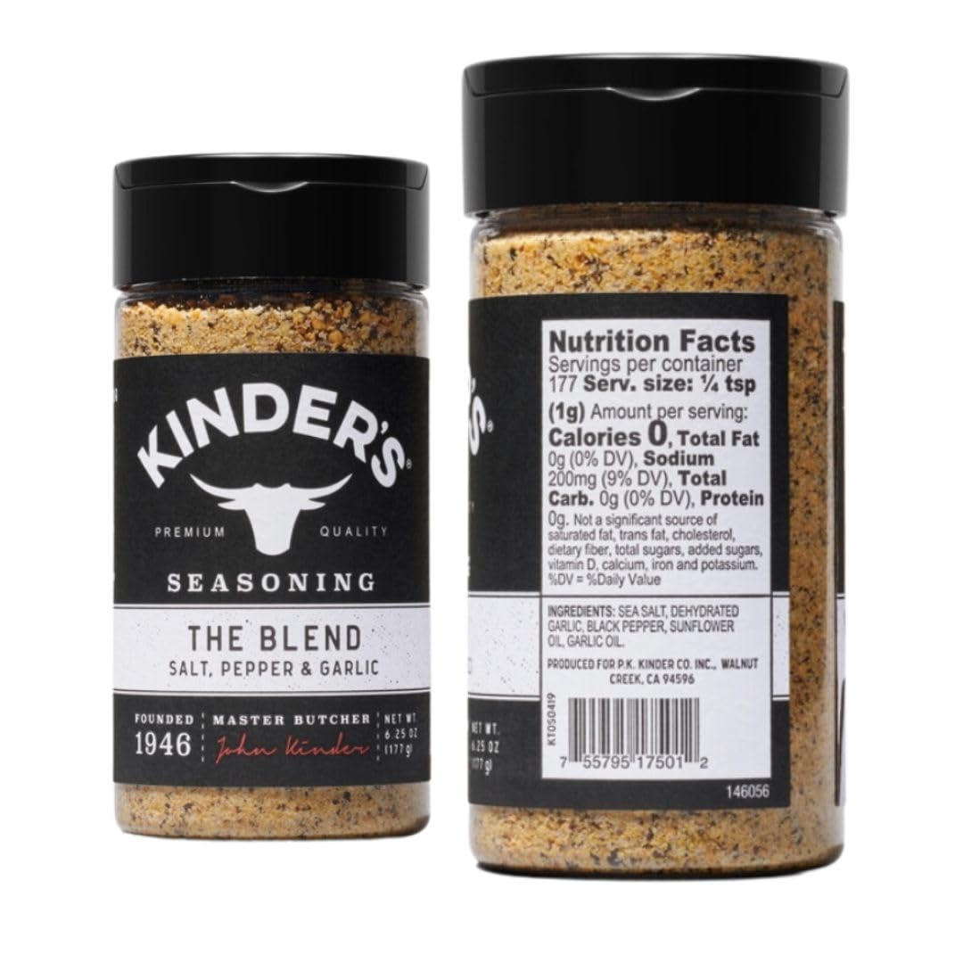 Kinder's Premium Seasoning Bundle, The Blend and Garlic & Herb with Sea Salt & Lemon