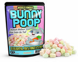 Bunny Poop Marshmallows - Funny Easter Candy Gag Gift, Colorful Mini Mallows Snack Bags, Easter Basket Stuffers for Kids, Teens & Adults, White
