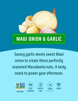 Mauna Loa Classic Variety Pack, 3 Pack of 4 oz Cups with Lid - Sea Salt, Honey Roasted & Garlic Onion Flavors, Gluten Free Hawaiian Snack