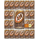Root Beer Mini Soda Cans, 7.5 oz Soft Drinks Bulk Snacks Pack, Small Refrigerator & Snack Pantry Drink 18 Count Beverage Bedroom & Kitchen Supplies
