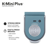 Keurig K-Mini Plus Maker Single Serve K-Cup Pod Coffee Brewer, Comes with 6 to 12 Oz. Brew Size, Storage, and Travel Mug Friendly, Cardinal Red