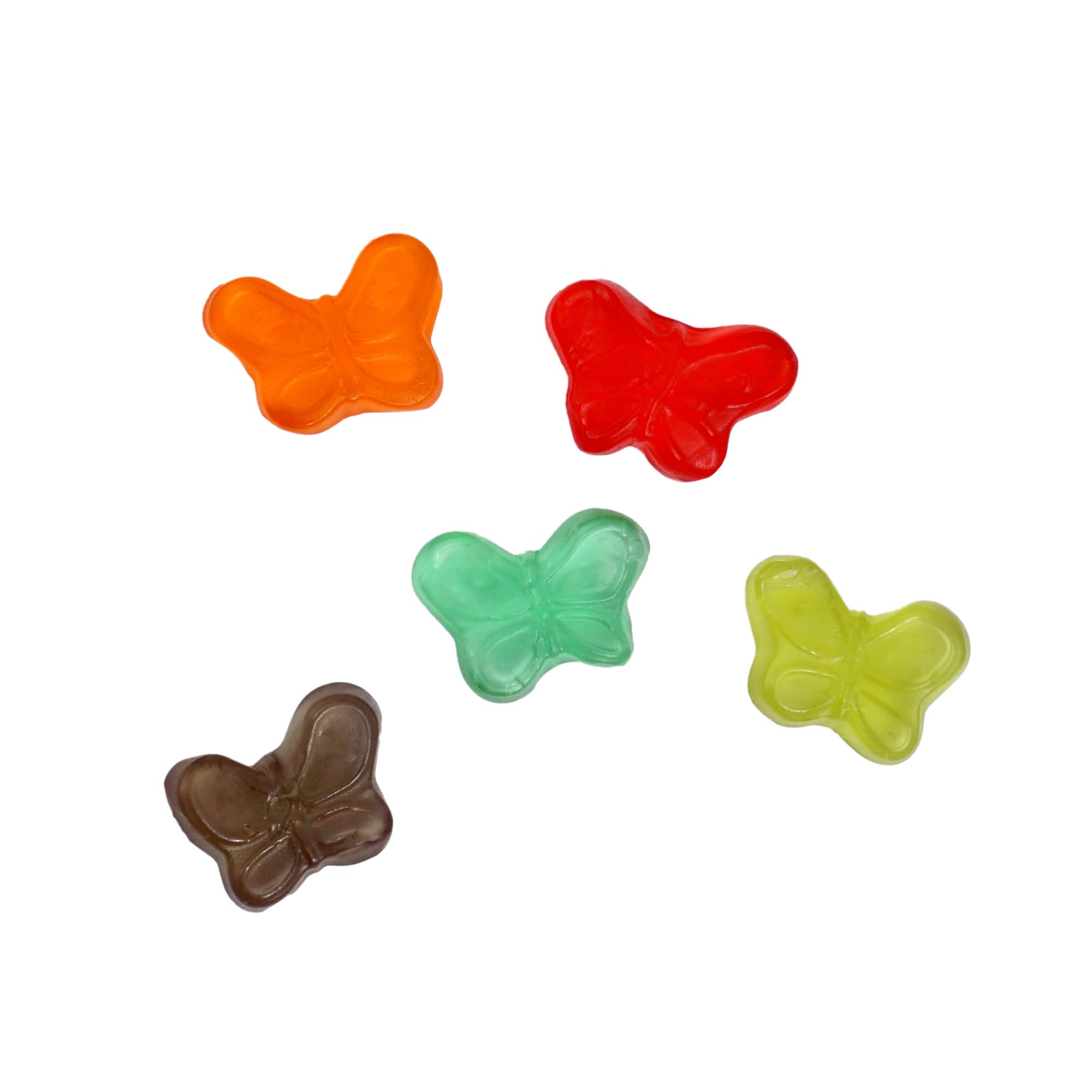 Mini Gummy Butterflies, 1 Pound Bulk Bag, Gummy Candy, The Hampton Candy Company