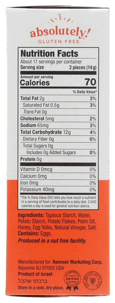 Absolutely Gluten Free Flatbread Original -- 5.29 oz Pack of 2