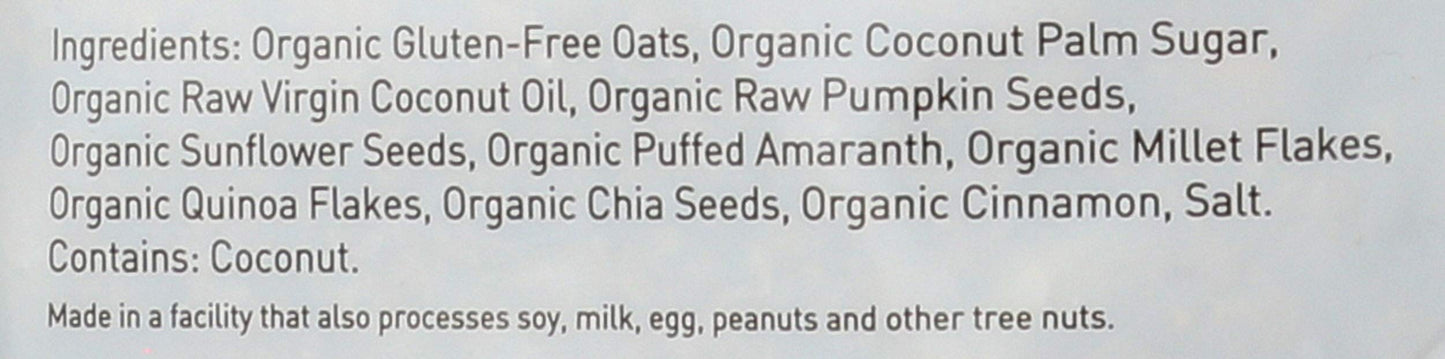 purely elizabeth. Ancient Grain Granola - Gluten-Free, Vegan & Non-GMO | Certified Organic | Baked with Coconut Oil | Pumpkin Cinnamon - 12oz