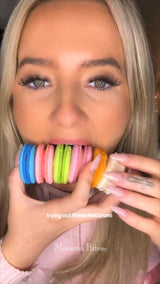 Macaron Bites® - The American Flag French Macaron Cookies (24 pack)