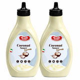Alma Gourmet Coconut Topping Sauce Imported from Italy, 17.6 Oz (500g) - Creamy Coconut Dessert Syrup, Sweet Coconut Sauce Drizzle for Ice Cream