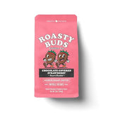Roasty Buds Chocolate Strawberry Whole Bean Coffee - 12oz Bag | Medium Roast | 100% Arabica Beans | Dessert-Inspired, Gluten-Free, Non-GMO, No Sugar