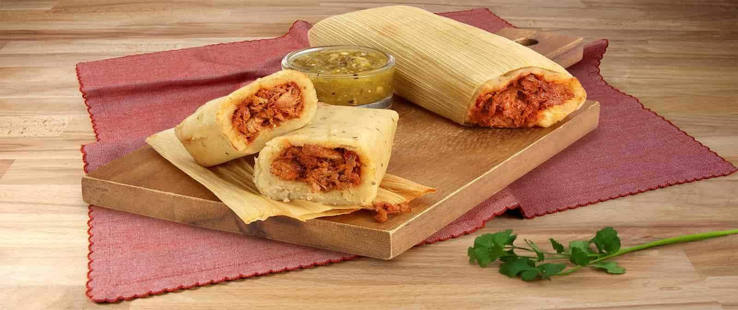 Del Real Foods Gourmet Pork Tamales In Red Sauce