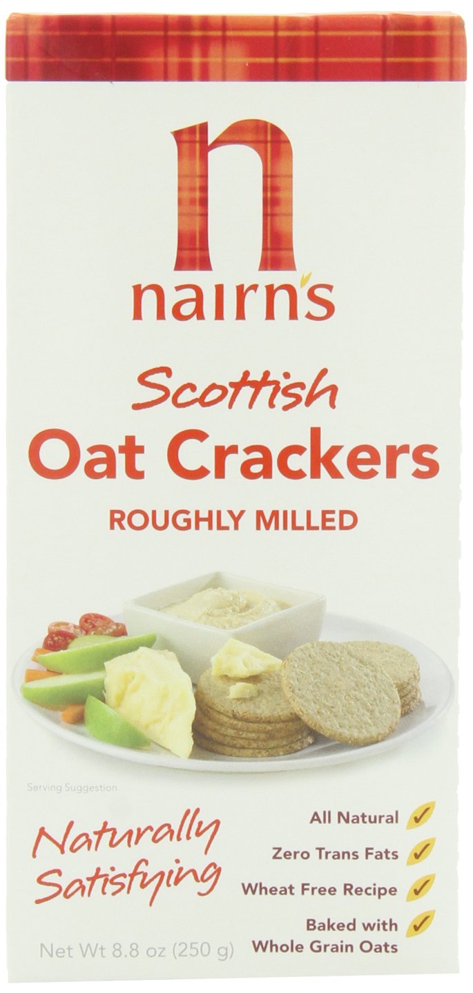 Nairn's Oatcake Crackers (Red Box), 8.8-Ounce Boxes (Pack of 6)