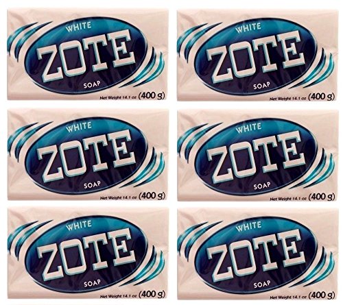 6 Pack ZOTE White Laundry Clothes Hand Delicate Wash Soap For Stains 14oz (400g) ;#G344T3486G 34BG82G17169