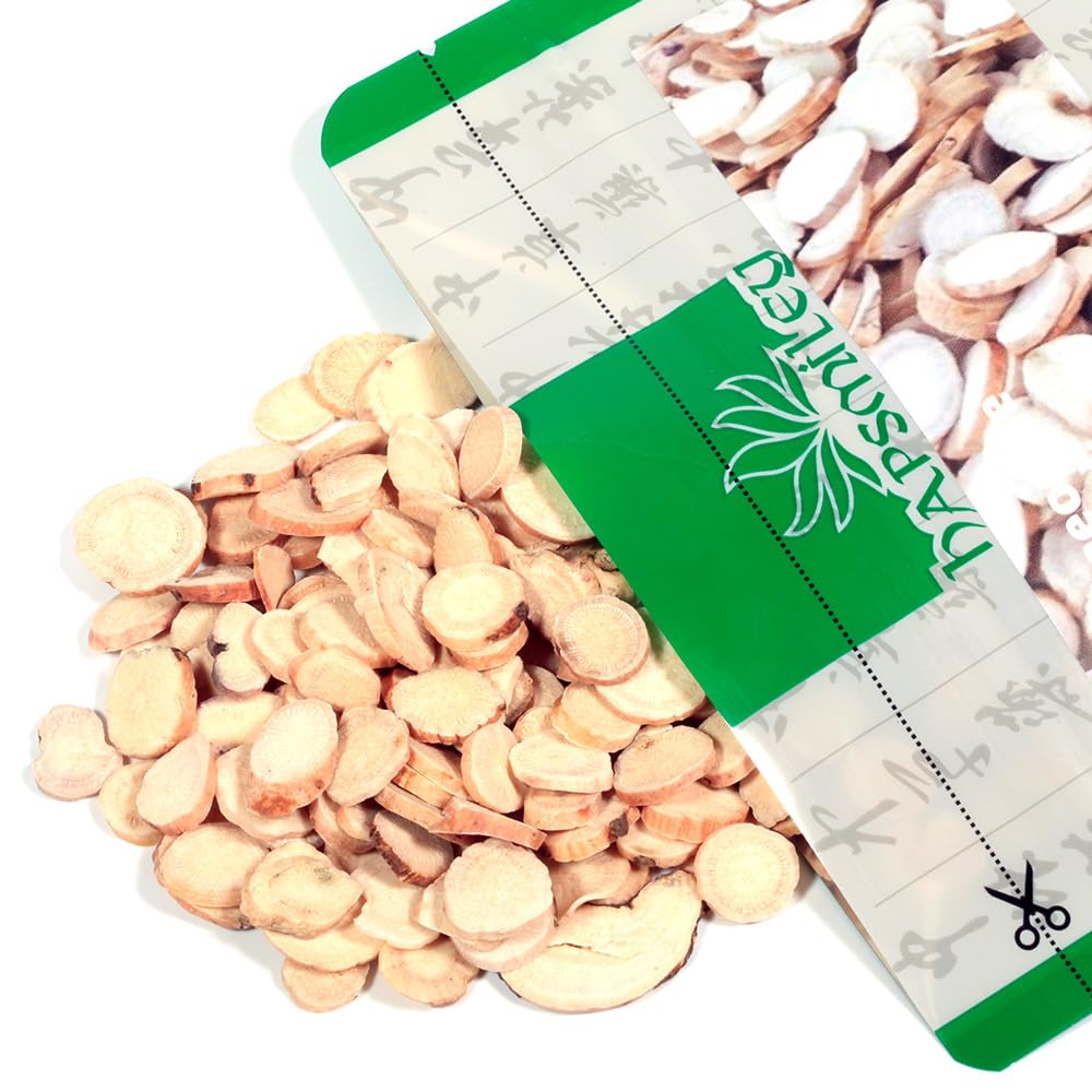 Hapsmiley White Peony Root (Paeonia lactiflora Pallas/Radix Paeoniae/Bai Shao/??/???) -100g (3.5oz) Dried Root - Pure Natural Herb