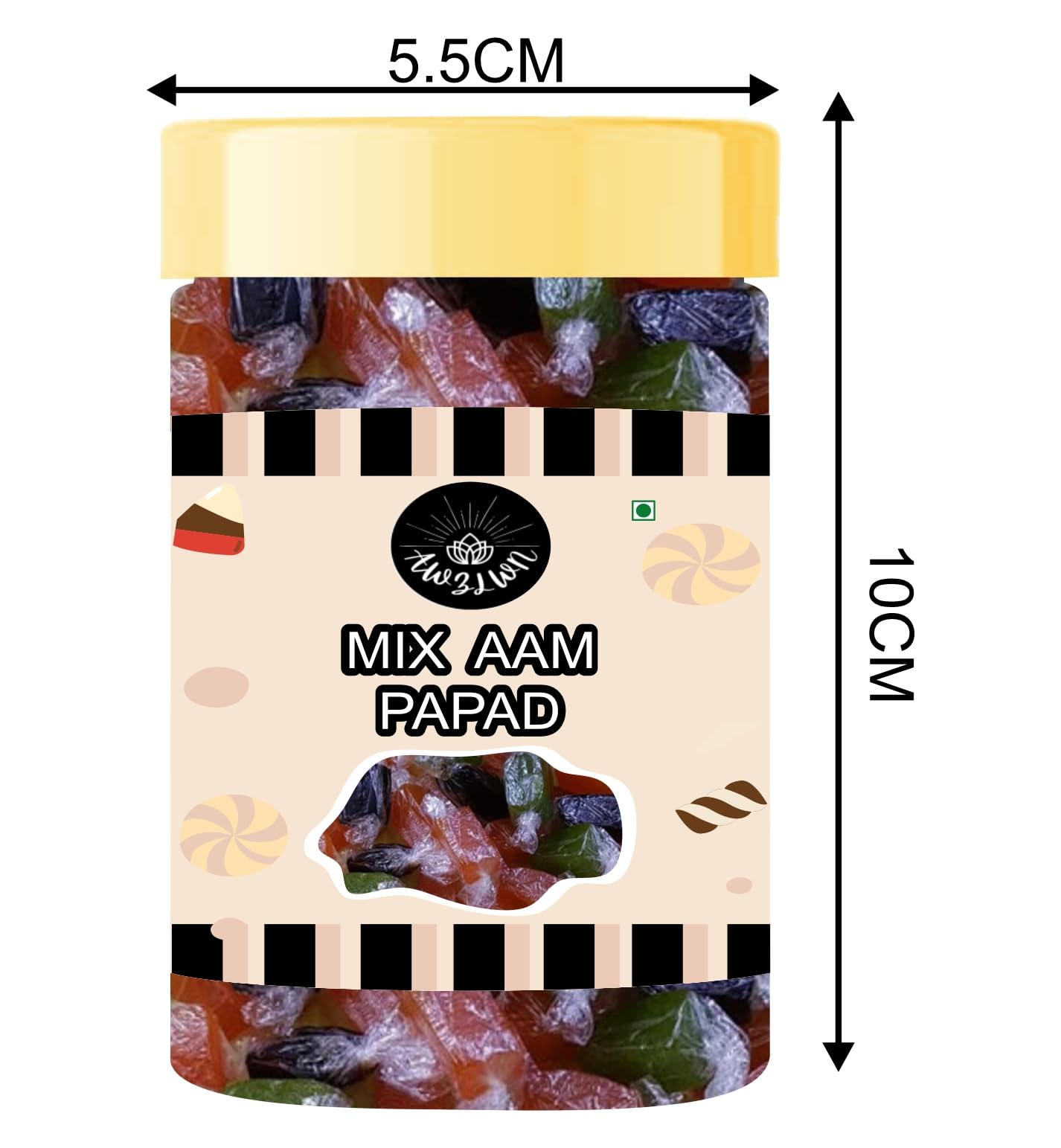 Awzlwn Indian Taste Candy (5.29 OZ / 150 GM, Mix Aam Papad)