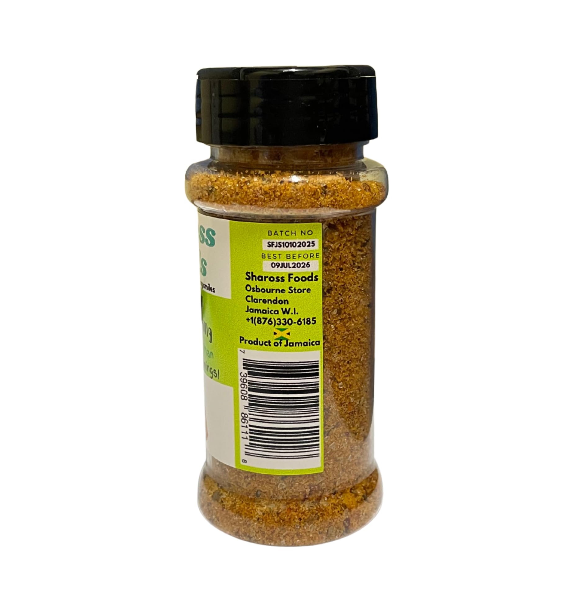 Shaross Foods Jamaican Jerk Seasoning, Dry Rub, 2.0 Oz, Authentic Jamaican