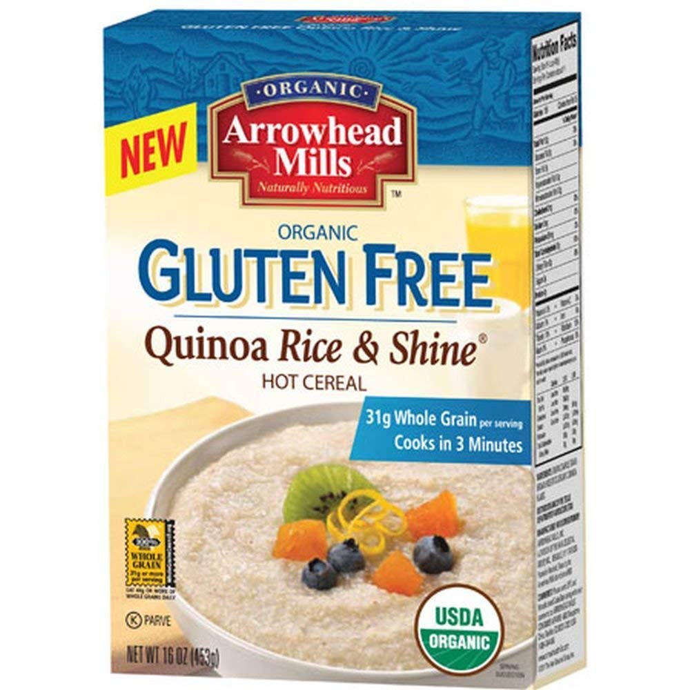 ARROWHEAD MILLS CEREAL HOT GF QUINOA RICE & SH, 14 OZ