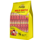 Sunny Gold Shito Pepper Sauce, 24 Sticks, 720g, Individual Packets for Travel (Mild)