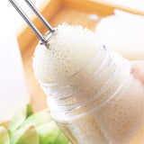Bottle Sponge Brush Scrubber Stainless Steel Sponge Head Replaceable (Brush&Refill)