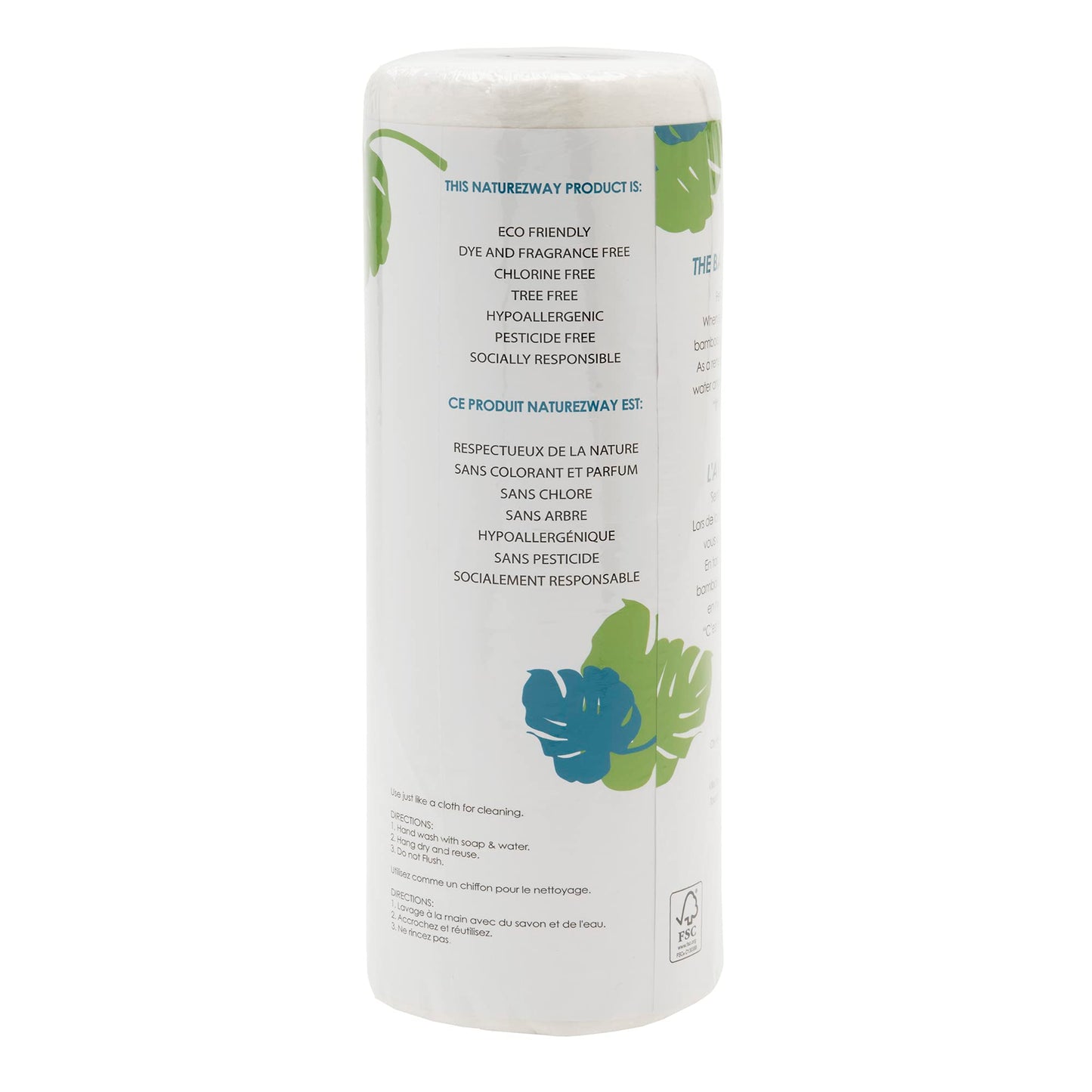 NatureZway Rayon Made from Bamboo Perforated Towels, 100 Sheet