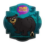 The Original Bag of Poo®, Black Bear Poo (Black Cherry Flavor Cotton Candy) Novelty Poop Gag Gift. Free sticker inside.
