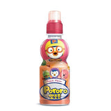 Paldo Fun & Yum Pororo Kids Peach Flavor Drink, Pack of 8, Fruit Juice Drinks with Comfortable Push-Pull Sports Cap, Perfect Drink for Children 7.95