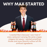 Max Flame-ous Carolina Reaper Hot Sauce - Intense Heat & Fruity Flavor | 5/5 Heat Rating | Perfect for Spicy Recipes | Best, Young, Unique, Tasty