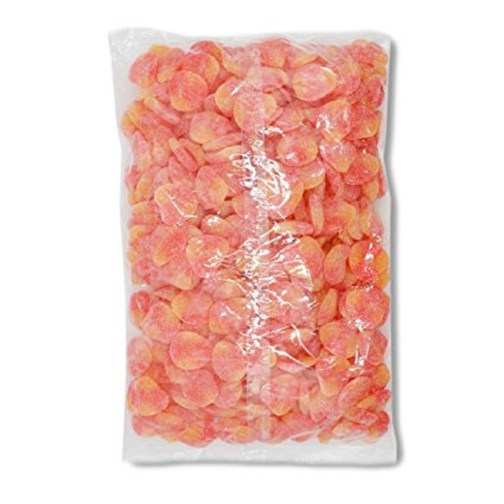 Haribo Gummi Candy, Peaches, 5 Pound