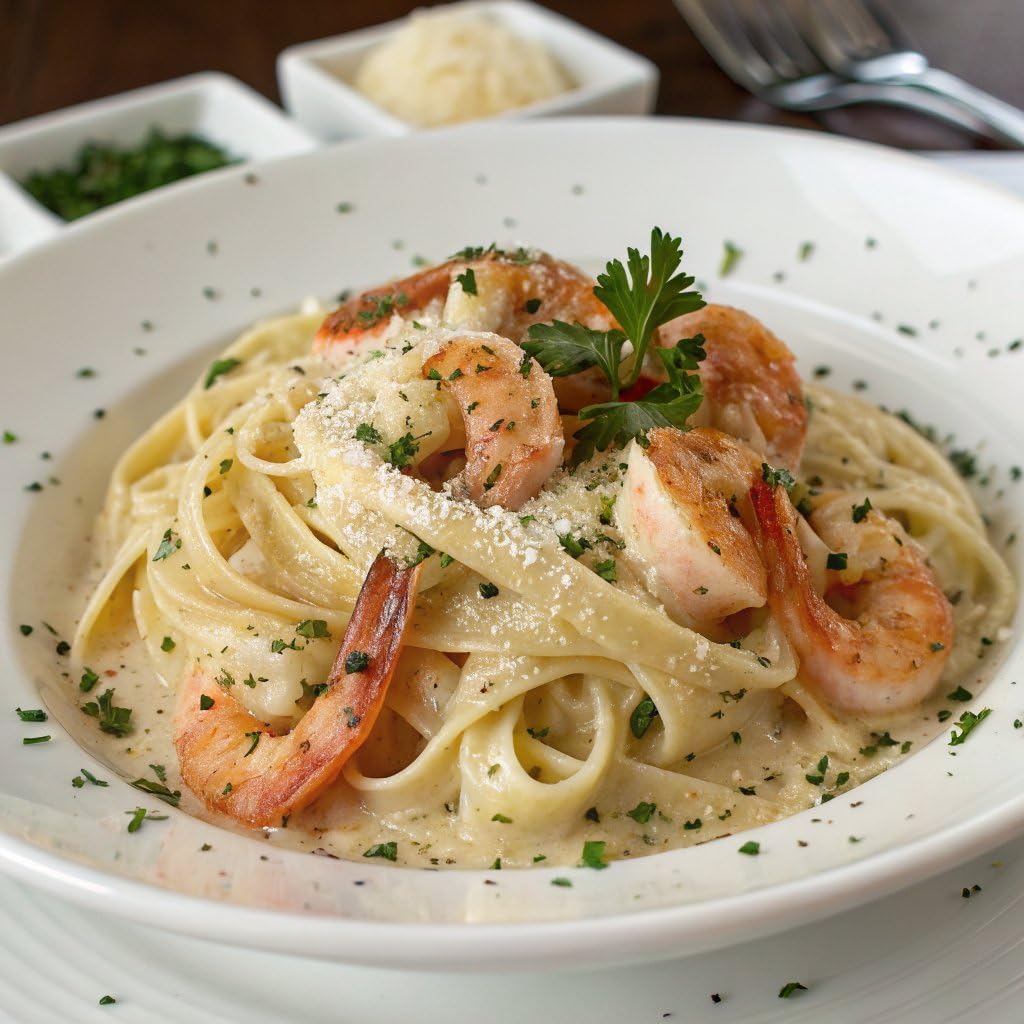 Zatarain’s Shrimp Alfredo Frozen Dinner, Savory Shrimp and Linguine Pasta in a Zesty, Creamy Sauce, Microwave in 5 Minutes, Individual Frozen Meal
