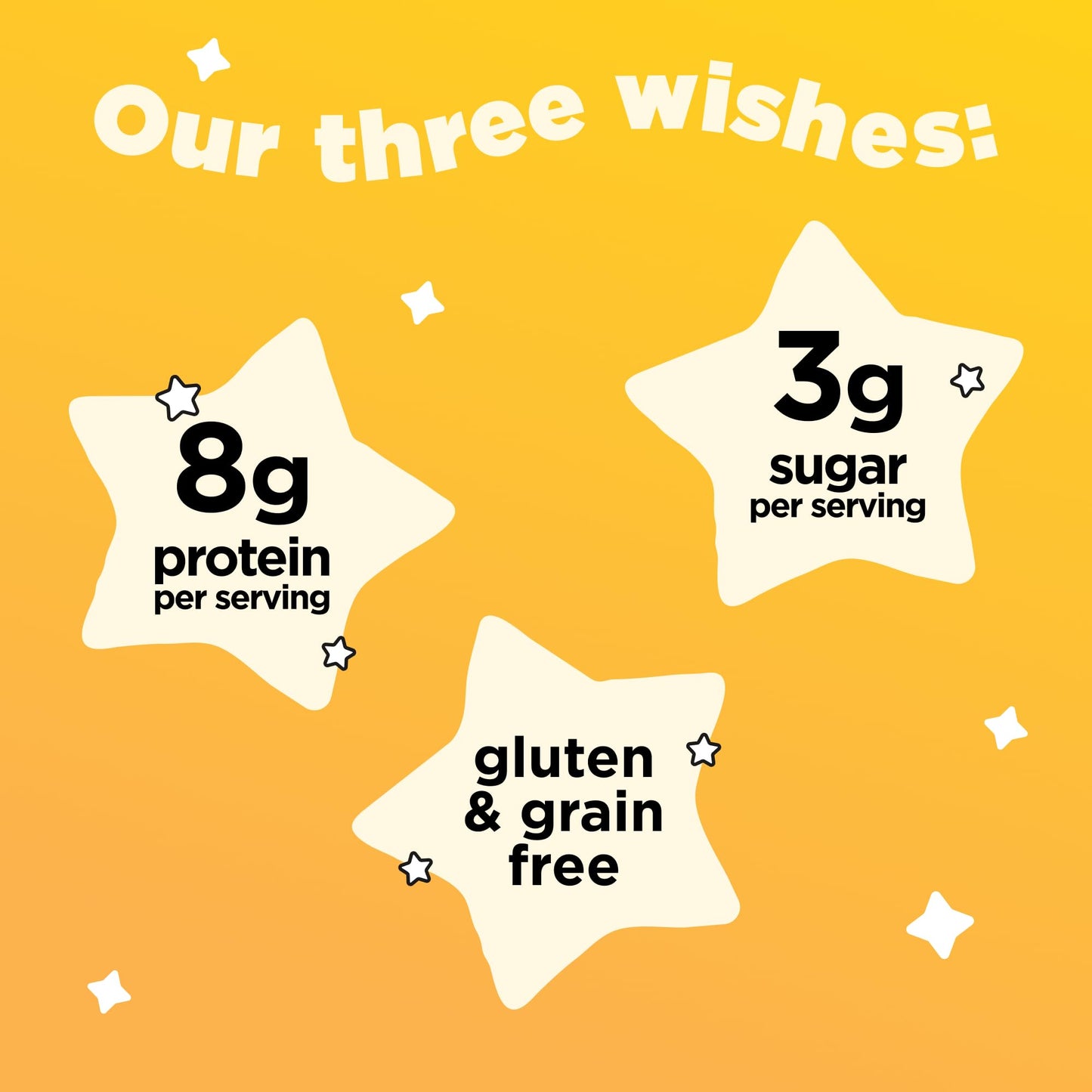 Three Wishes Grain-Free Protein Breakfast Cereal - 8g Protein and 3g Fiber - Healthy, Low-Sugar Breakfast Cereal, Gluten Free, Vegan-Friendly