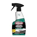Weiman Granite Cleaner and Polish - 12 Fluid Ounce - Enhances Natural Color in Granite Quartz Marble Soap Stone and More