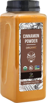 Soeos Cinnamon Powder Organic, 15 Ounce (425g) Bottle, Ground Cinnamon Powder, USDA, Non-GMO and Kosher Certified, Seasoning Spice for Tea, Coffee