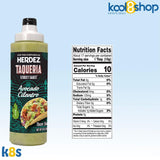 Herdez Taqueria Street Avocado Cilantro Sauce 9 oz Plastic Bottle 4 Pack + 1 Taco Stand by KOOL8SHOP Infinite Deals