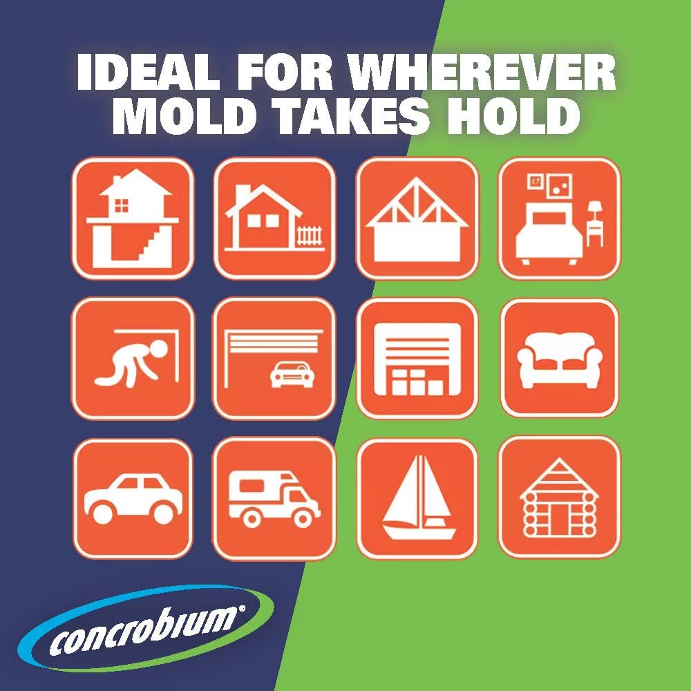 Concrobium Mold Control, 1 Gallon Refill, Eliminates and Prevents Mold, EPA Registered, Bleach Free, Odorless, VOC Free, For Indoor and Outdoor