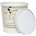 Solo KHB16A-J8000 16 oz Symphony Paper Food Container and Lid (Case of 250 Containers w/Lids)