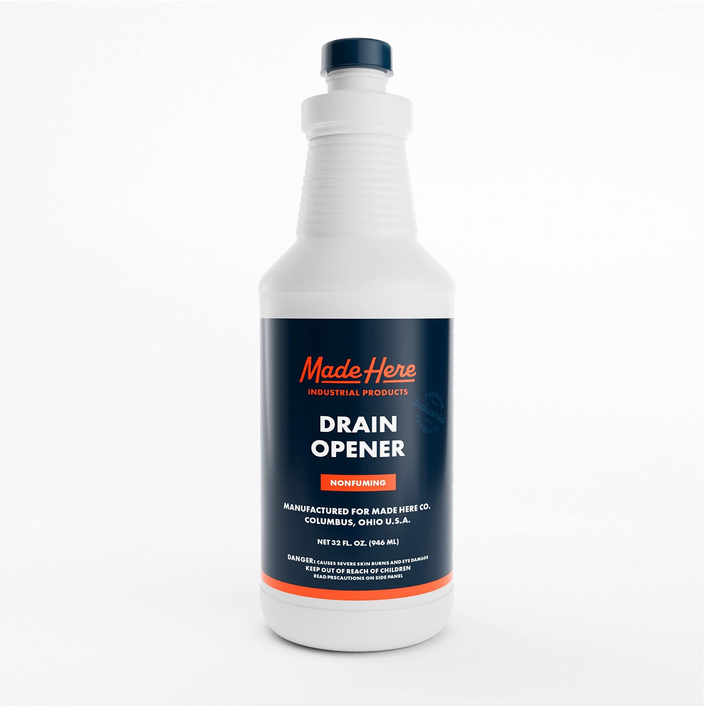 Made Here Co. - Quick-Acting Liquid Drain Opener - Dissolves Grease, Hair, Food & More - Prevents Plumbing Problems - Non-Fuming, No Acid or Bleach
