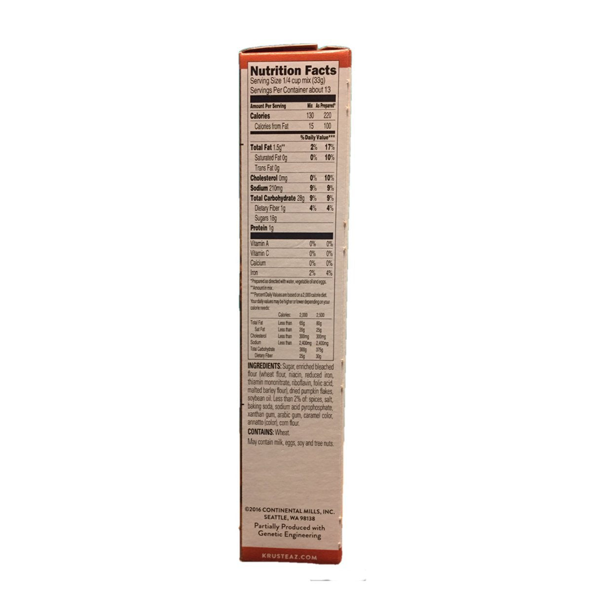 Krusteaz Pumpkin Spice Quick Bread Mix 15 ounce (Pack 0f 3)