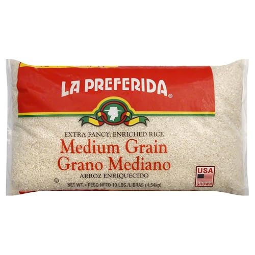 La Preferida Medium Grain Rice, 10-Pound Bag (Pack of 4)