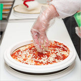 TRONEX Embossed Poly Disposable Gloves Plastic Food Safe Gloves, Clear (Medium, 500, Count)