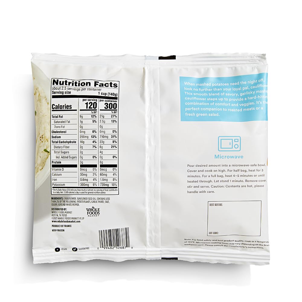 365 by Whole Foods Market Garlic Mashed Cauliflower, 12 OZ