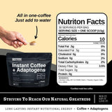Strong Coffee Co. Instant Black Coffee | Premium Organic Coffee with Nootropics & Adaptogens, NeuroFactor®, L-Theanine, Ashwagandha, Reishi & MCT Oil