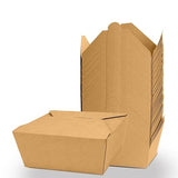 NovaHF 50 PCS 30 Oz Microwave Safe Kraft Paper Takeout Containers - Leak & Oil Resistant Disposable Lunch Boxes for Home Restaurant & Party Gatherings