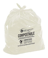 Aluf Plastics Biodegradable Compost Bags - 33 Gallon (50ct) ATSM #D6400 Approved - 100% Biodegradable for Industrial and Commerical Composting
