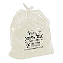 Aluf Plastics Biodegradable Compost Bags - 33 Gallon (50ct) ATSM #D6400 Approved - 100% Biodegradable for Industrial and Commerical Composting