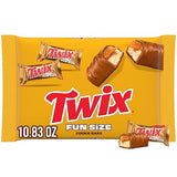 Twix, Fun Size Caramel Cookie Milk Chocolate Bars Individually Wrapped Party Candy Chocolate Candy Bars, 10.8 Ounce