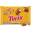 Twix, Fun Size Caramel Cookie Milk Chocolate Bars Individually Wrapped Party Candy Chocolate Candy Bars, 10.8 Ounce