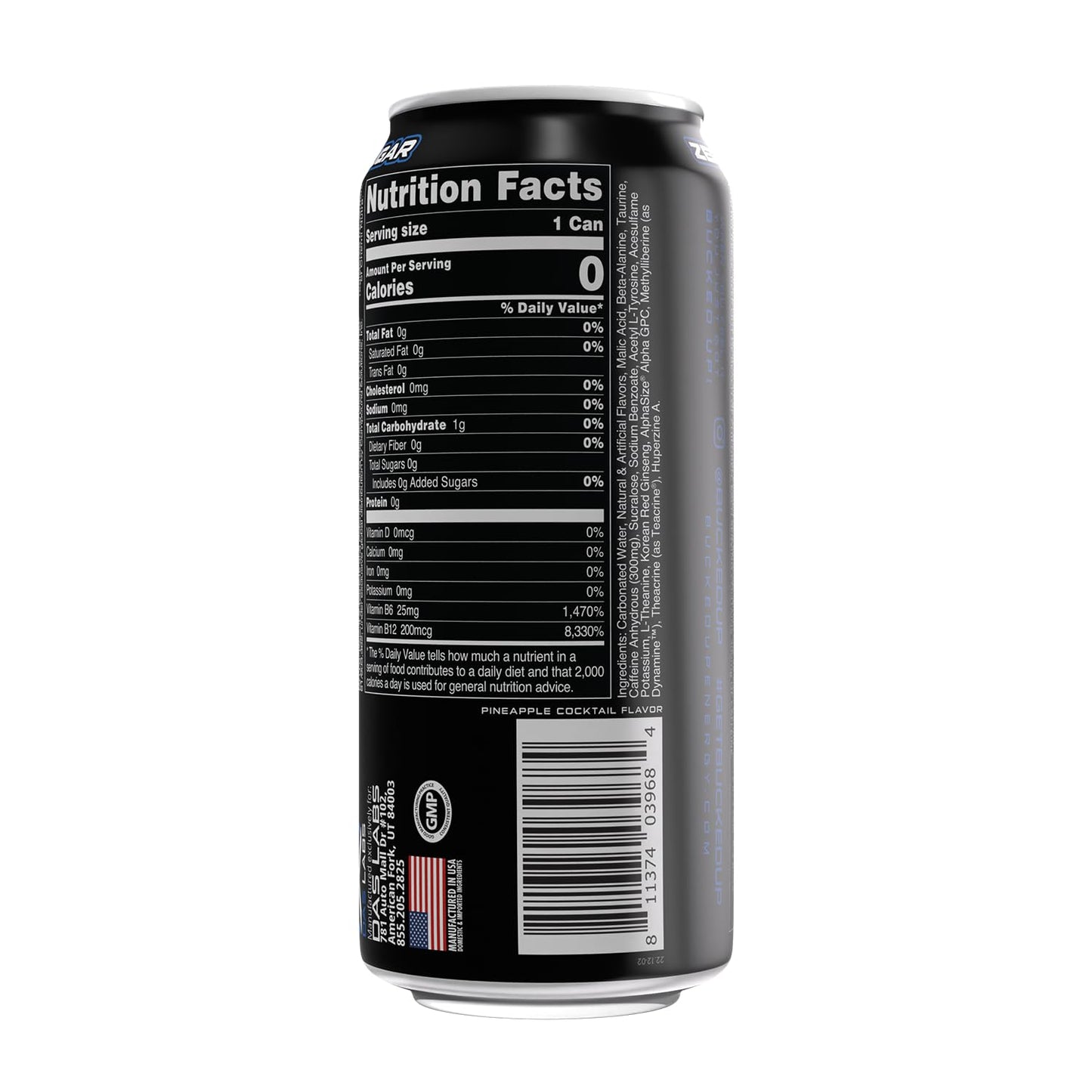 Bucked Up Energy Drink 300mg (Breezy Blast) (12 CT)