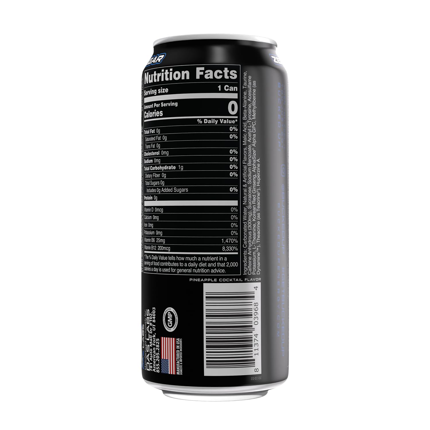 Bucked Up Energy Drink 300mg (Breezy Blast) (12 CT)