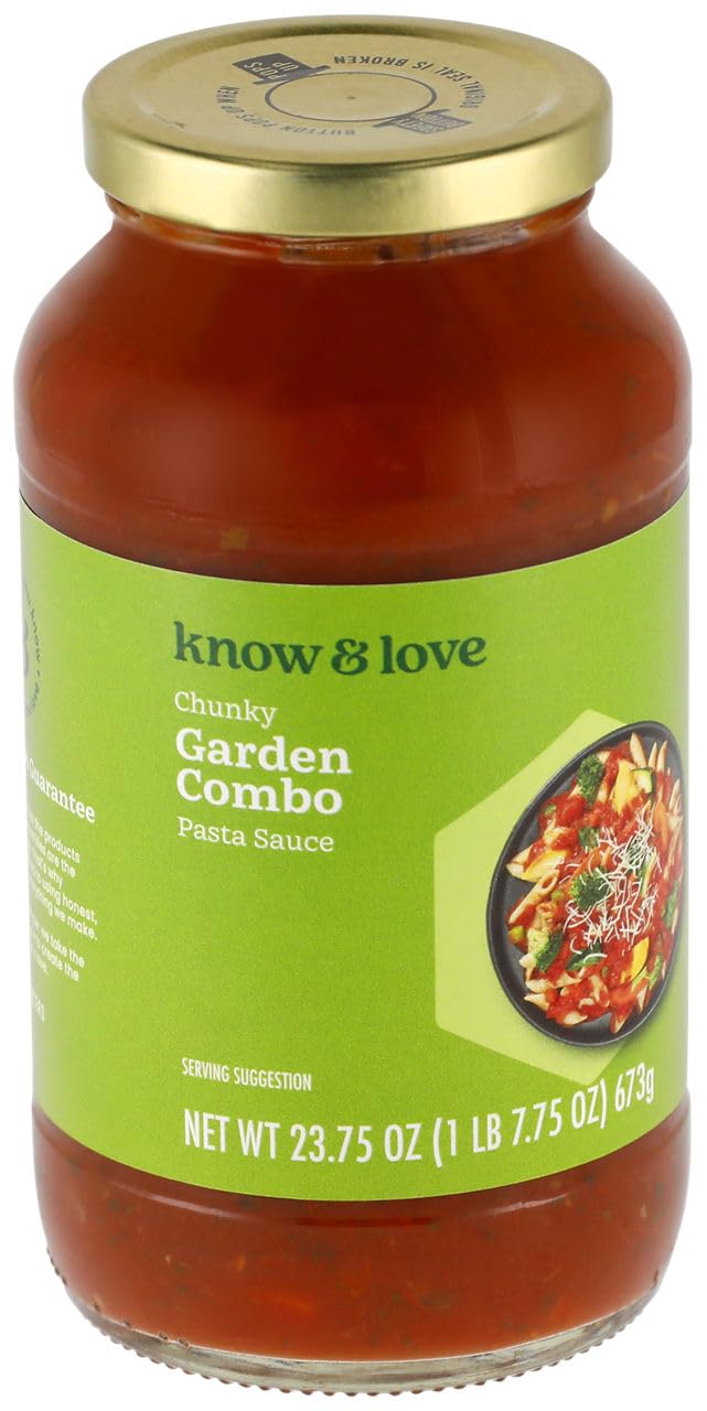 Know & Love, Garden Combo Pasta Sauce, 24 Ounce