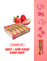 KULOSORY Crown Sweet and Sour Candy 435g (29g X 15ea) (Strawberry Flavor)