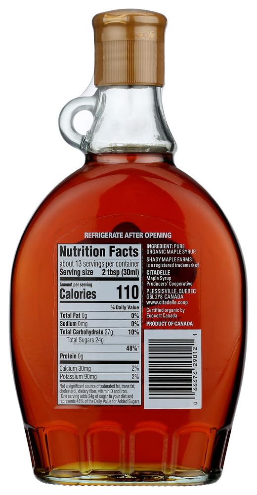 Shady Maple Farms Organic Grade A Dark Glass Maple Syrup - 12.7 oz by Shady Maple Farms