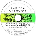 Cocoa Cream Sumatra Decaf Coffee (Single Serve K-Cup Pods) (Gourmet, Naturally Flavored, Whole Coffee Beans) (12 pods, ZIN: 572206)