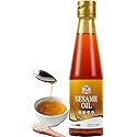 52USA Sesame Oil, Toasted Sesame Oils, Sesames Oil Cooking, 8.45 Fl Oz (250 ml)-Premium Toasted Sesame Seed Oil, Aromatic & Nutty Flavor, 100% Pure